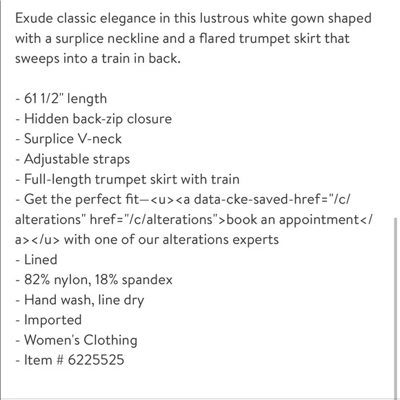 Morgan & Co. Power Satin Trumpet Gown - Picture 4 of 4